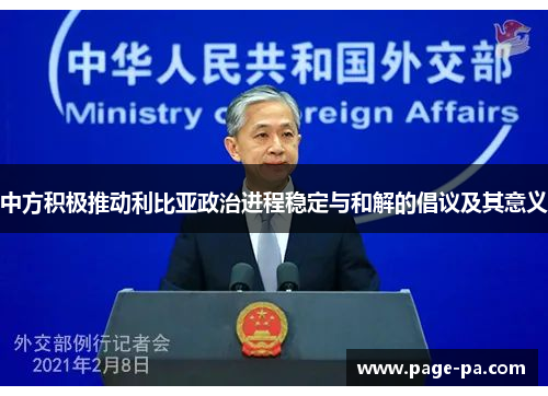 中方积极推动利比亚政治进程稳定与和解的倡议及其意义