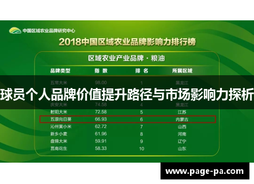 球员个人品牌价值提升路径与市场影响力探析