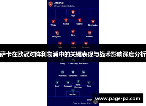 萨卡在欧冠对阵利物浦中的关键表现与战术影响深度分析